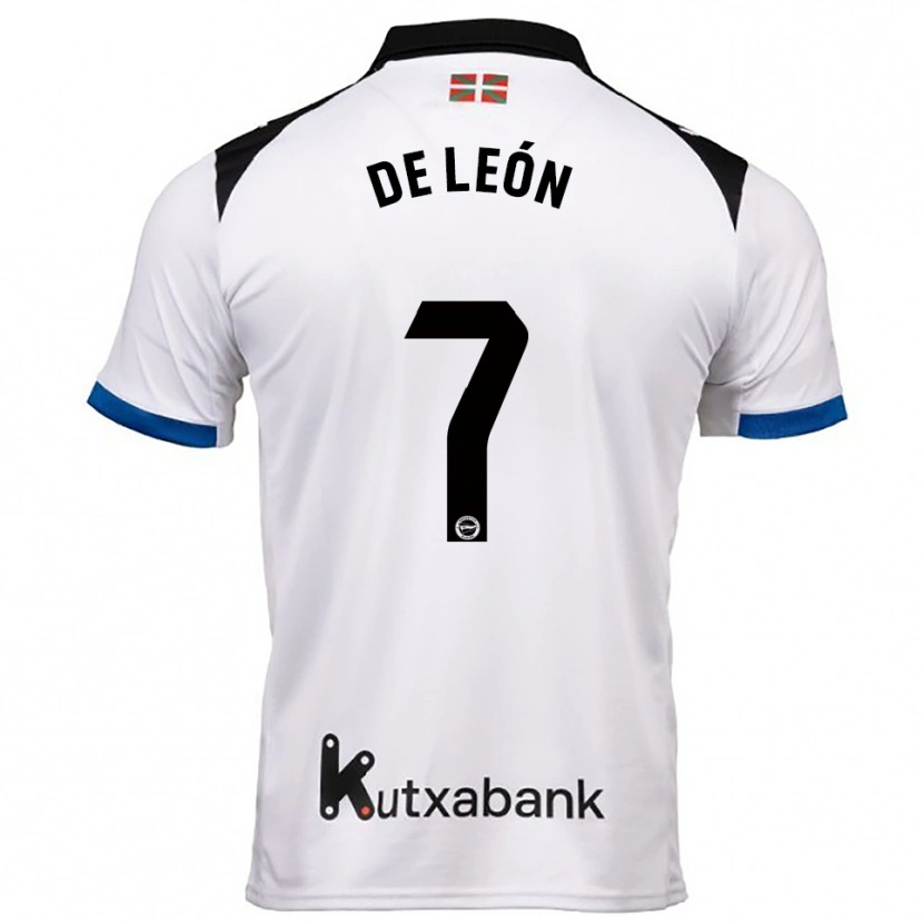 Danxen Kobiety José De León #7 Biało-Niebieski Wyjazdowa Koszulka 2025/26 Koszulki Klubowe