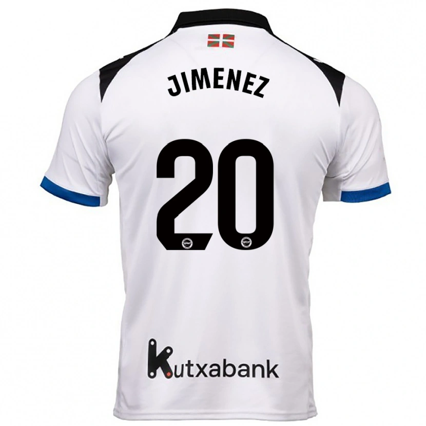 Danxen Kobiety Encarnacion Jimenez #20 Biało-Niebieski Wyjazdowa Koszulka 2025/26 Koszulki Klubowe