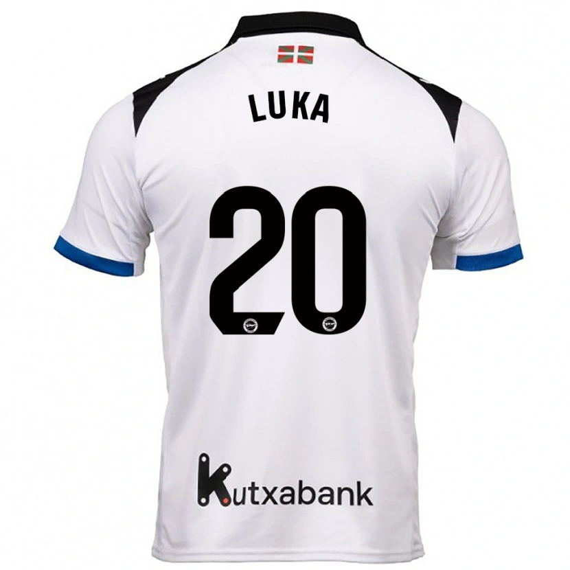 Danxen Kobiety Luka Romero #20 Biało-Niebieski Wyjazdowa Koszulka 2025/26 Koszulki Klubowe