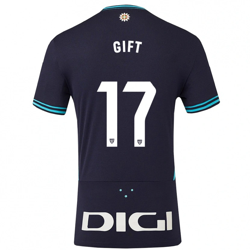 Danxen Kobiety Elijah Gift #17 Granatowo-Błękitny Wyjazdowa Koszulka 2025/26 Koszulki Klubowe