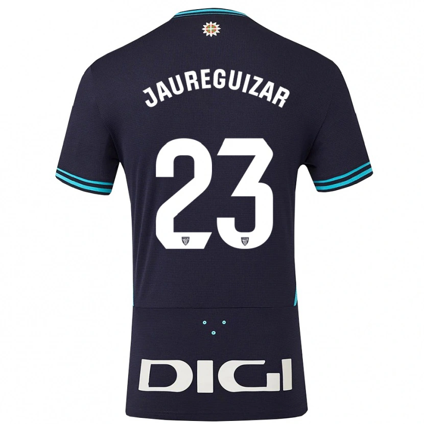 Danxen Kobiety Mikel Jauregizar #23 Granatowo-Błękitny Wyjazdowa Koszulka 2025/26 Koszulki Klubowe