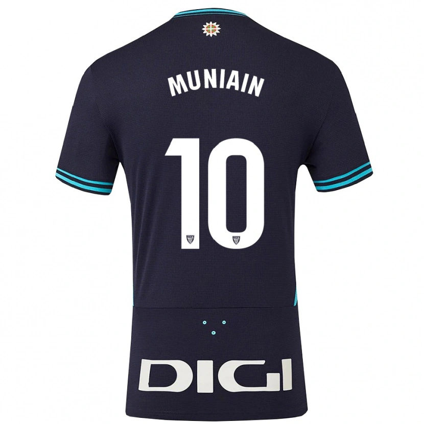 Danxen Kobiety Iker Muniain #10 Granatowo-Błękitny Wyjazdowa Koszulka 2025/26 Koszulki Klubowe