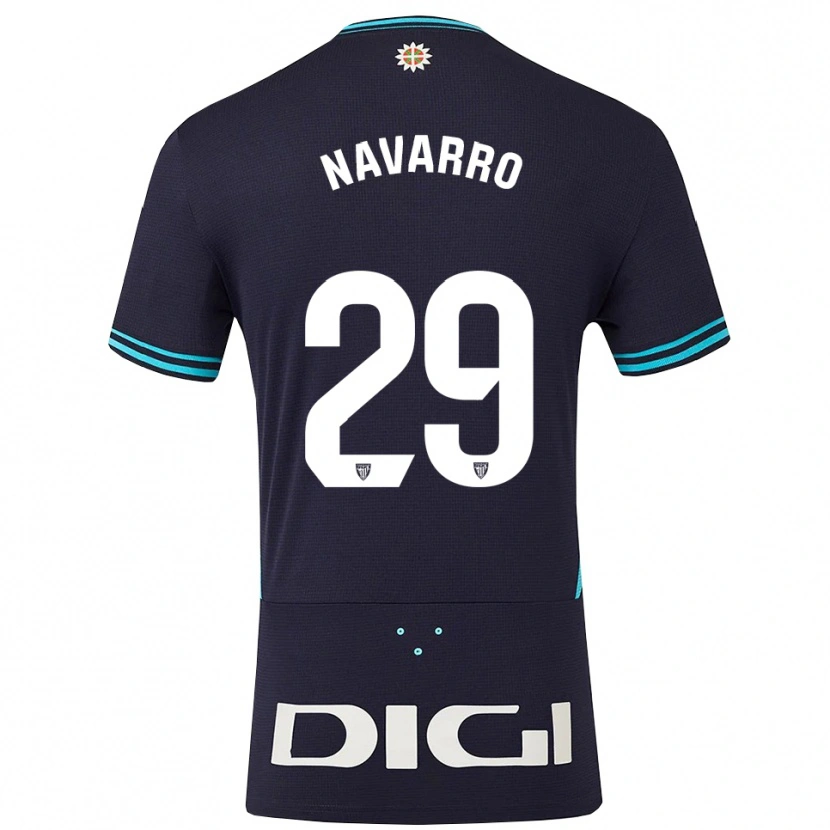 Danxen Kobiety Robert Navarro #29 Granatowo-Błękitny Wyjazdowa Koszulka 2025/26 Koszulki Klubowe