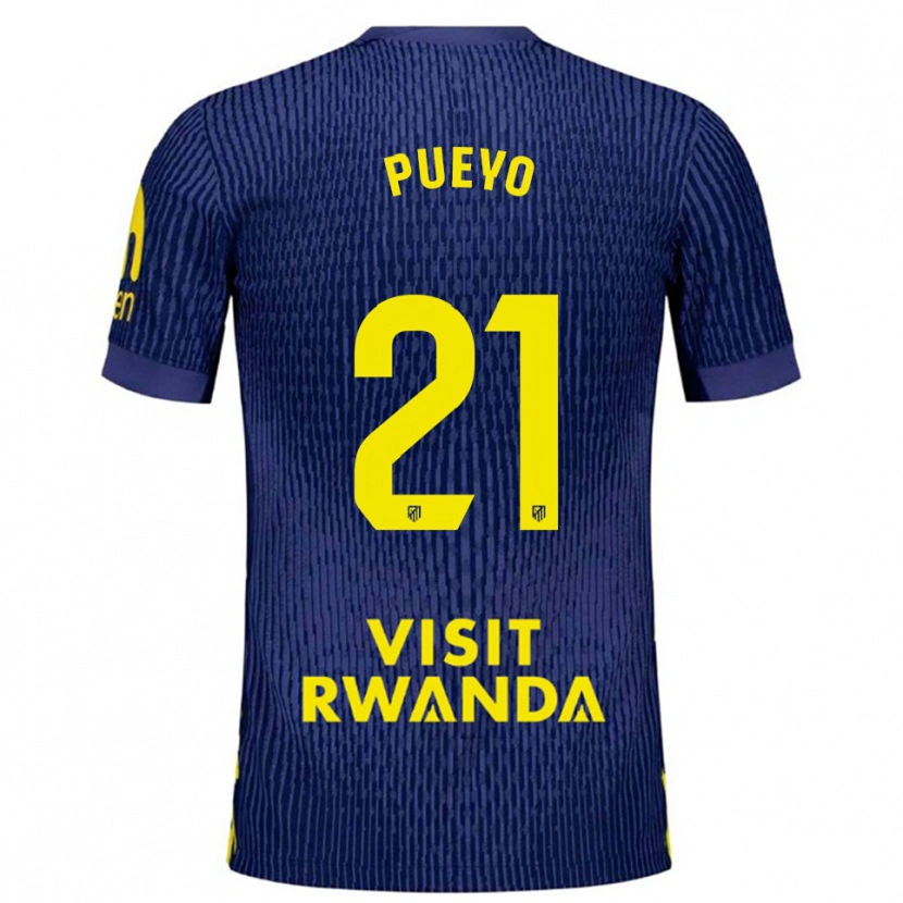 Danxen Kobiety Jano Monserrate #21 Granatowo-Żółty Wyjazdowa Koszulka 2025/26 Koszulki Klubowe