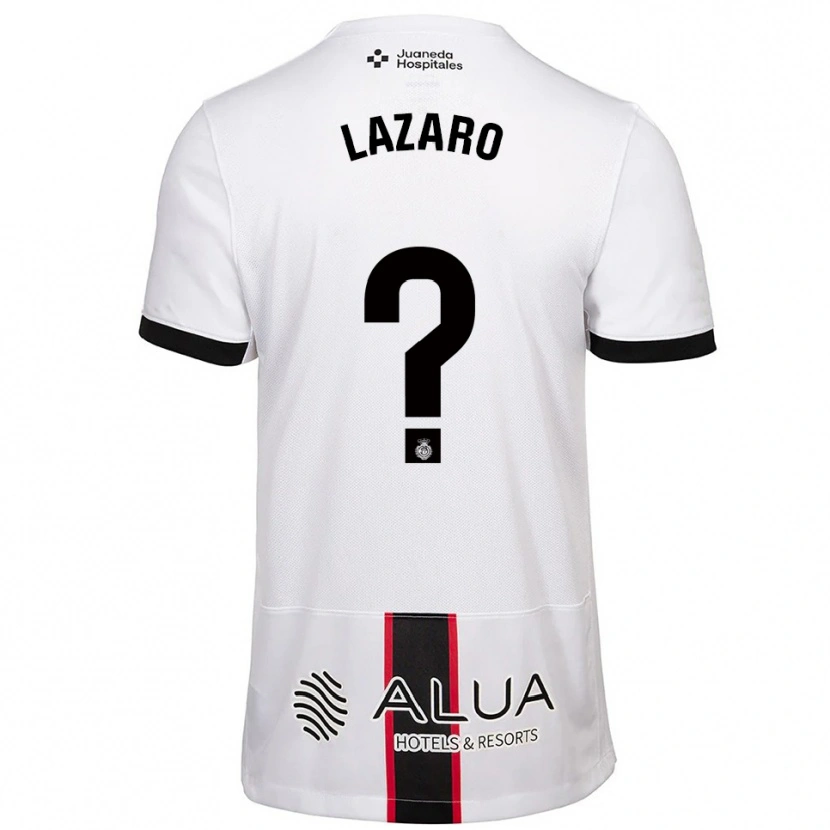 Danxen Kobiety Victor Lázaro #0 Biało-Czarny Wyjazdowa Koszulka 2025/26 Koszulki Klubowe