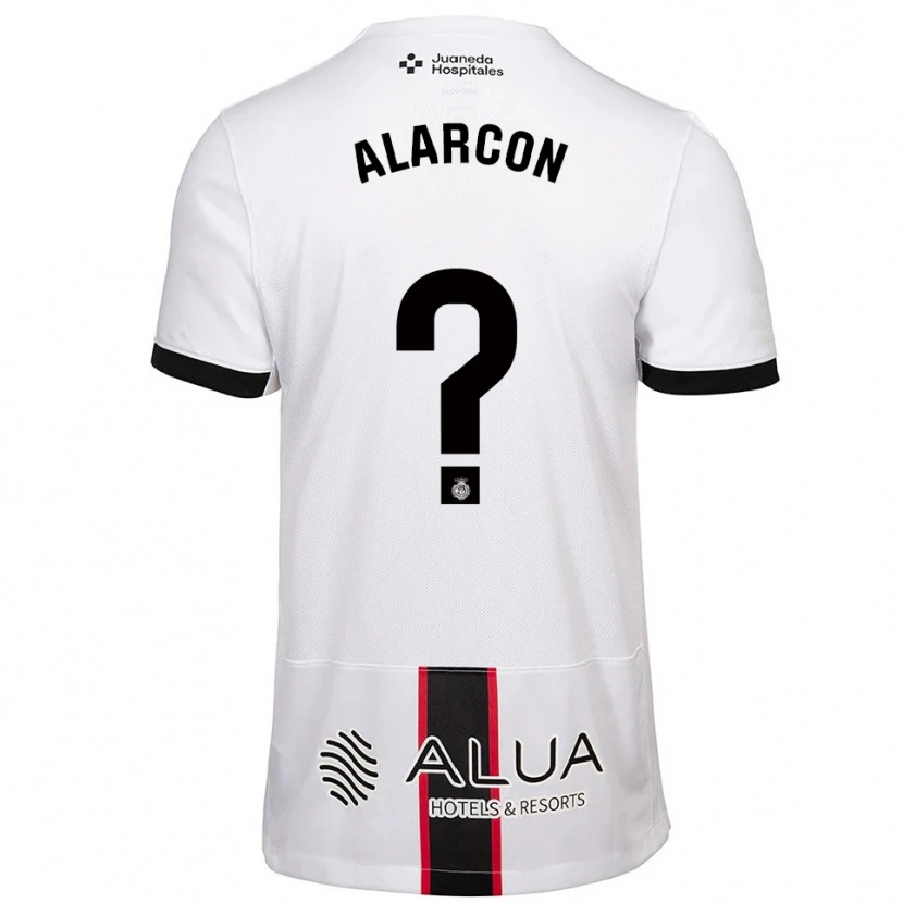 Danxen Kobiety Raúl Alarcón #0 Biało-Czarny Wyjazdowa Koszulka 2025/26 Koszulki Klubowe