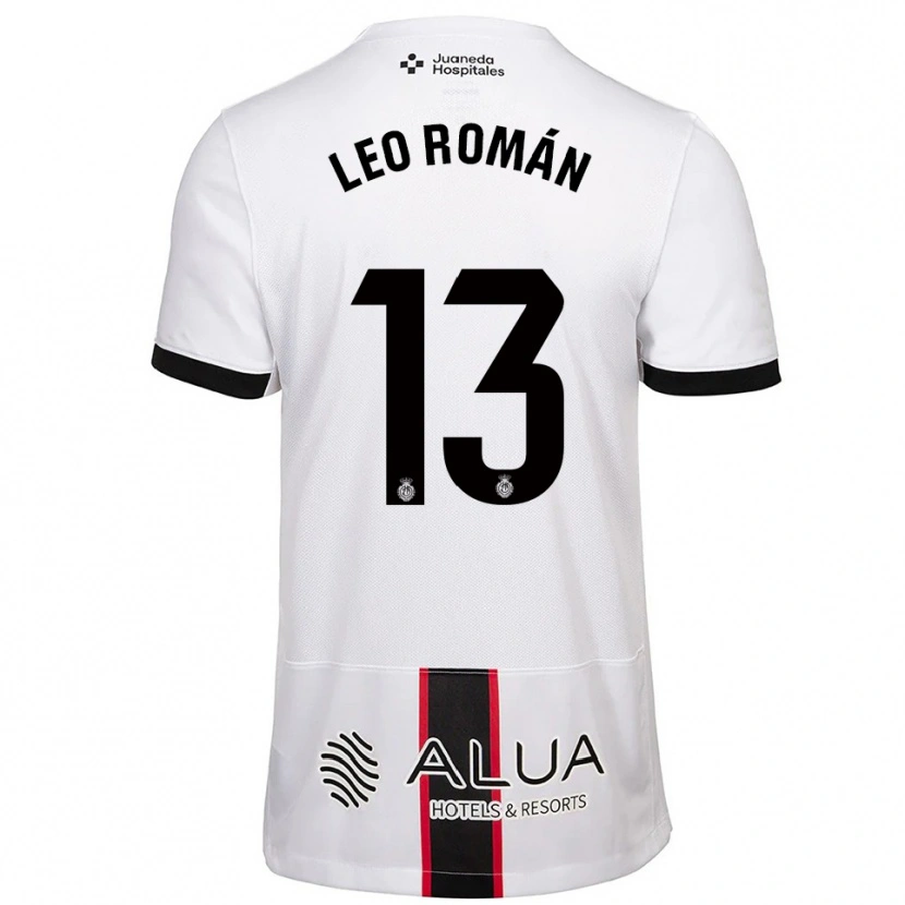 Danxen Kobiety Leo Román #13 Biało-Czarny Wyjazdowa Koszulka 2025/26 Koszulki Klubowe