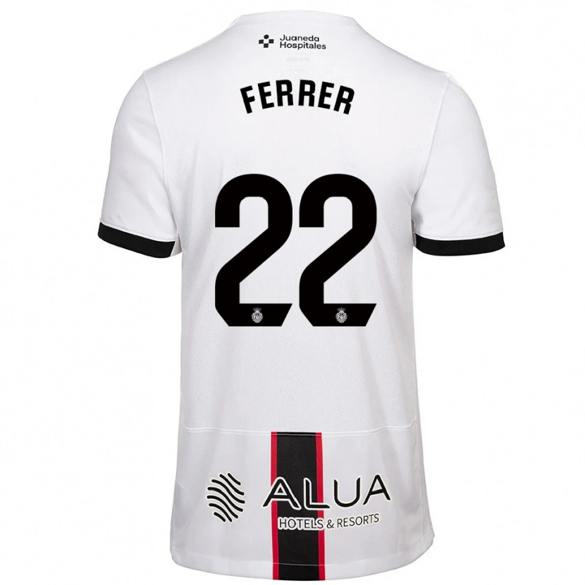 Danxen Kobiety David Ferrer #22 Biało-Czarny Wyjazdowa Koszulka 2025/26 Koszulki Klubowe