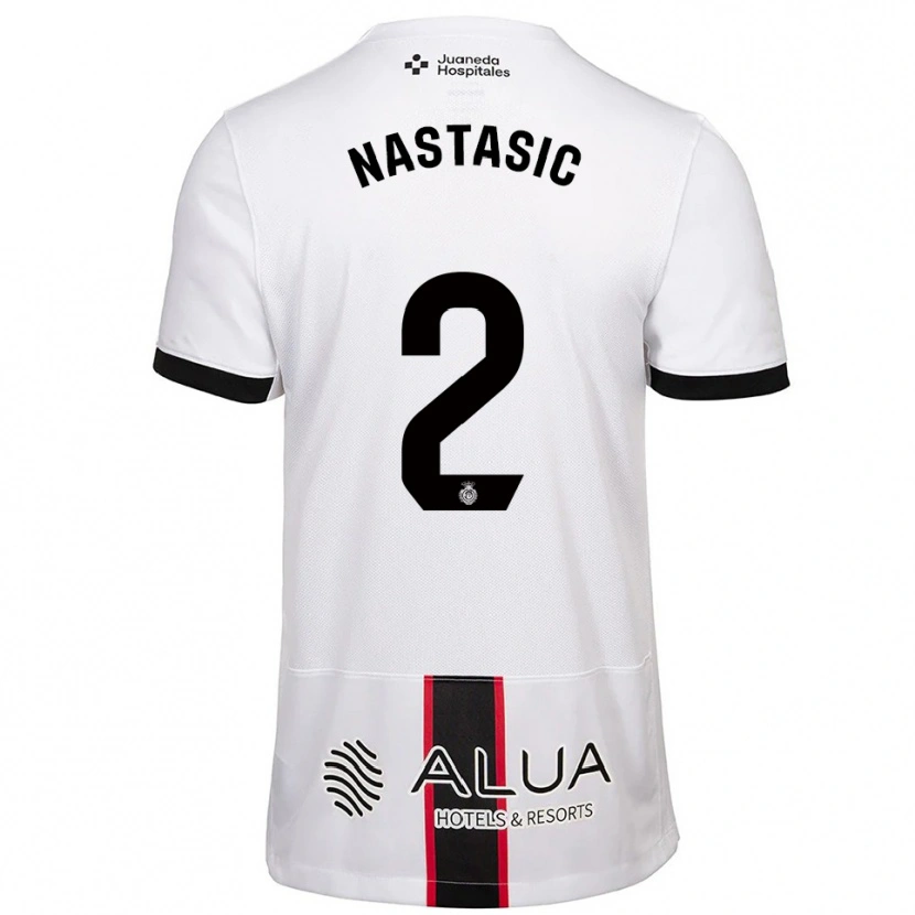 Danxen Kobiety Matija Nastasic #2 Biało-Czarny Wyjazdowa Koszulka 2025/26 Koszulki Klubowe