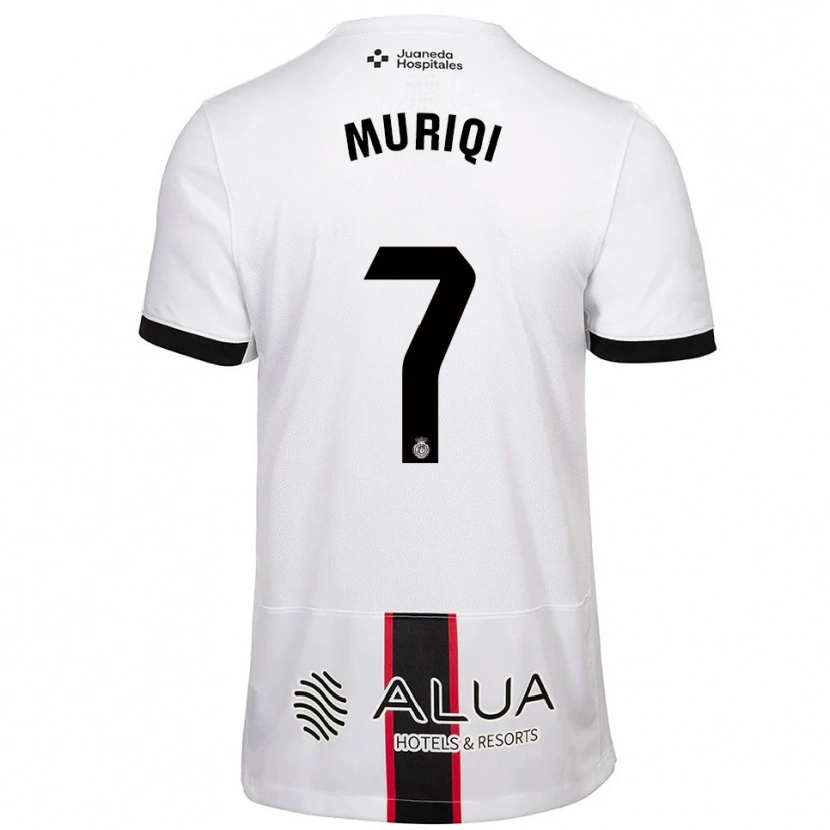 Danxen Kobiety Vedat Muriqi #7 Biało-Czarny Wyjazdowa Koszulka 2025/26 Koszulki Klubowe
