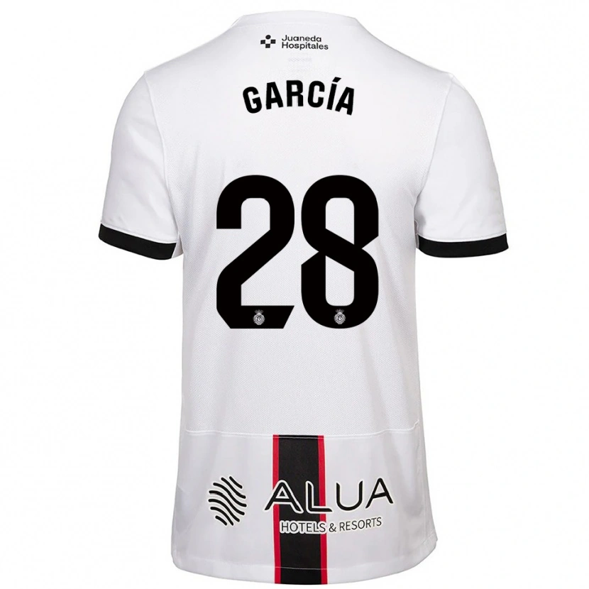 Danxen Kobiety Jandro García #28 Biało-Czarny Wyjazdowa Koszulka 2025/26 Koszulki Klubowe