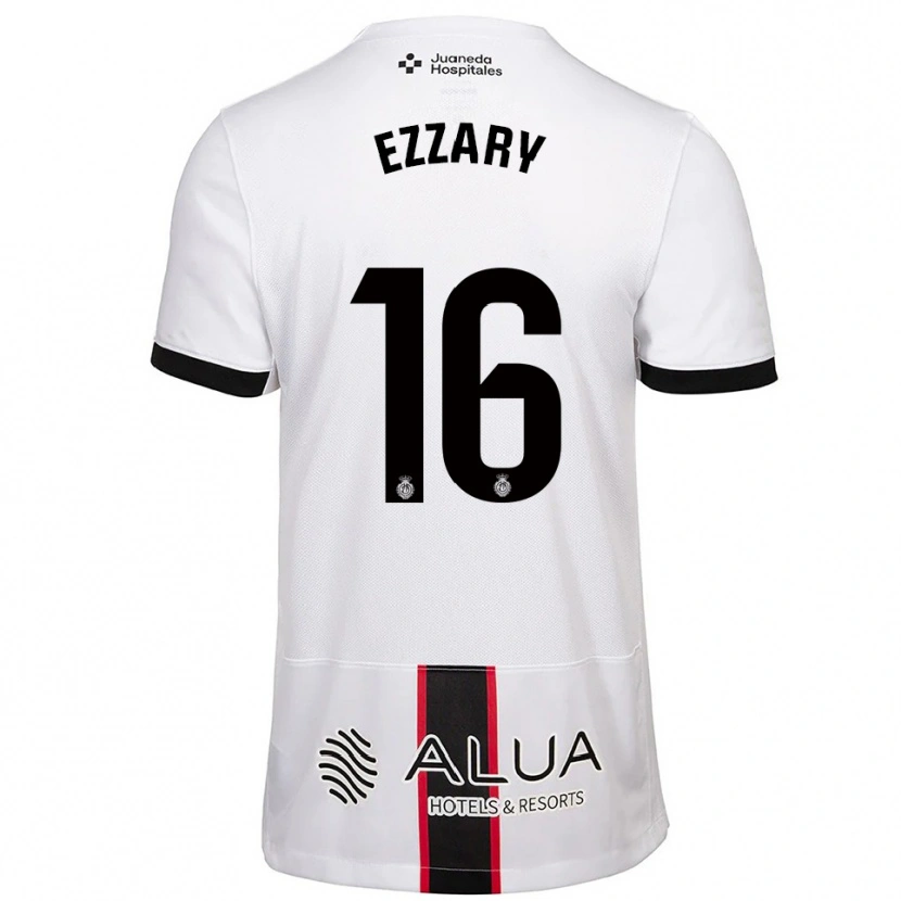 Danxen Kobiety Ismael Ezzary #16 Biało-Czarny Wyjazdowa Koszulka 2025/26 Koszulki Klubowe