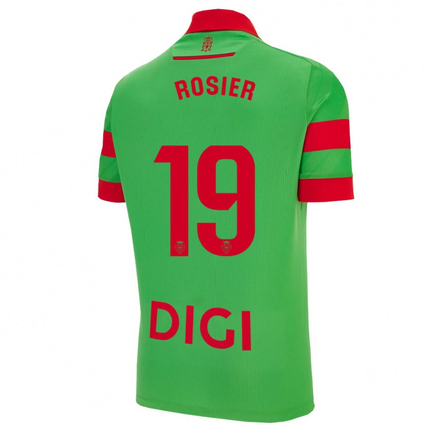 Danxen Kobiety Valentin Rosier #19 Zielono-Czerwony Wyjazdowa Koszulka 2025/26 Koszulki Klubowe