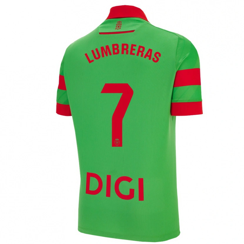 Danxen Kobiety Carlos Lumbreras #7 Zielono-Czerwony Wyjazdowa Koszulka 2025/26 Koszulki Klubowe