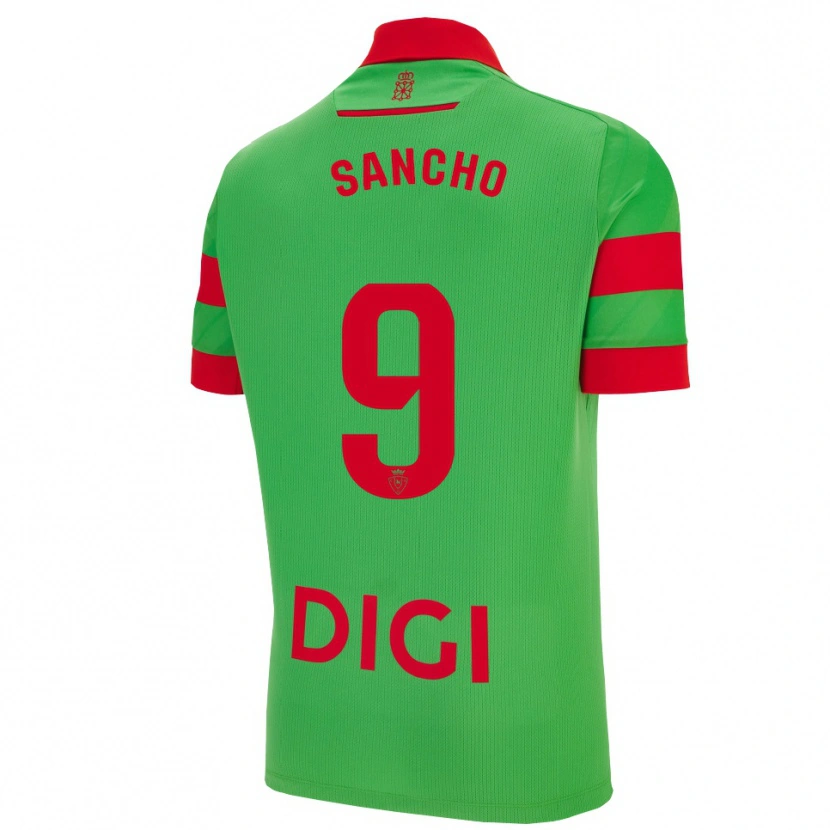 Danxen Kobiety Dani Sancho #9 Zielono-Czerwony Wyjazdowa Koszulka 2025/26 Koszulki Klubowe