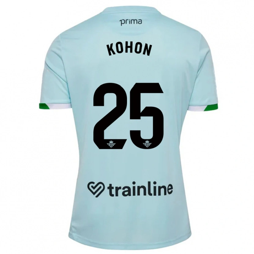 Danxen Kobiety Rudy Kohon #25 Błękitno-Zielony Wyjazdowa Koszulka 2025/26 Koszulki Klubowe