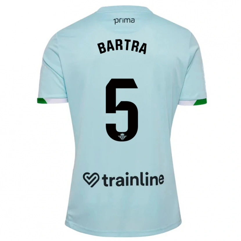 Danxen Kobiety Marc Bartra #5 Błękitno-Zielony Wyjazdowa Koszulka 2025/26 Koszulki Klubowe