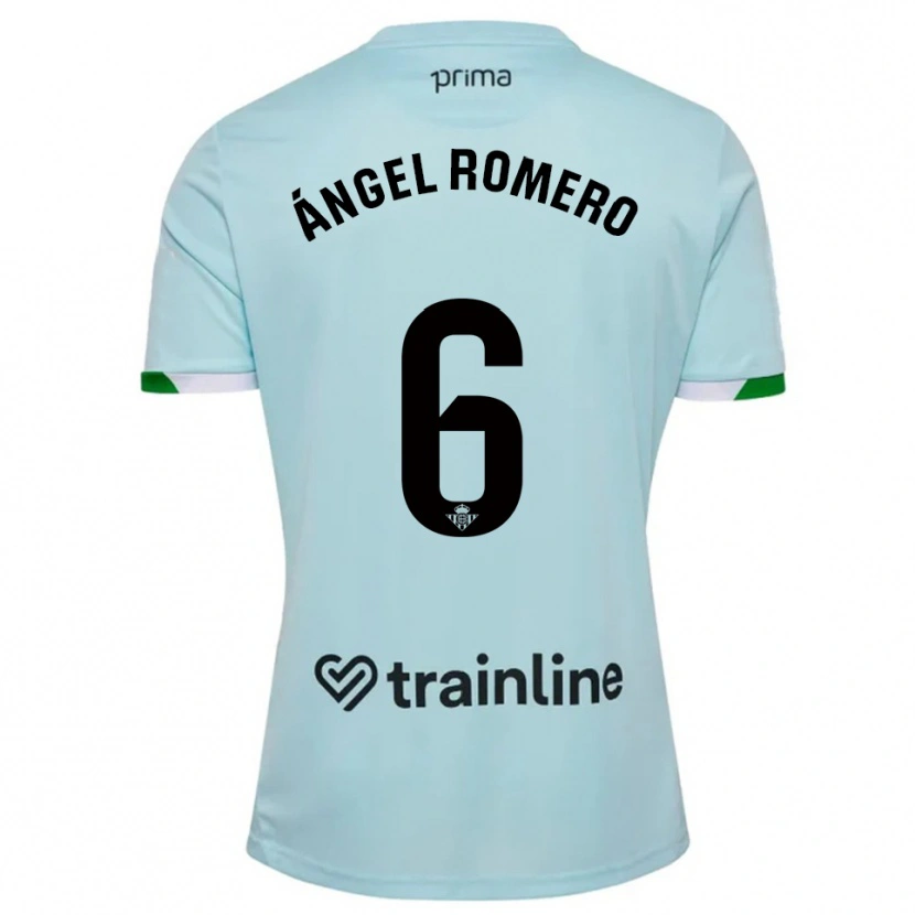 Danxen Kobiety Miguel Ángel Romero #6 Błękitno-Zielony Wyjazdowa Koszulka 2025/26 Koszulki Klubowe