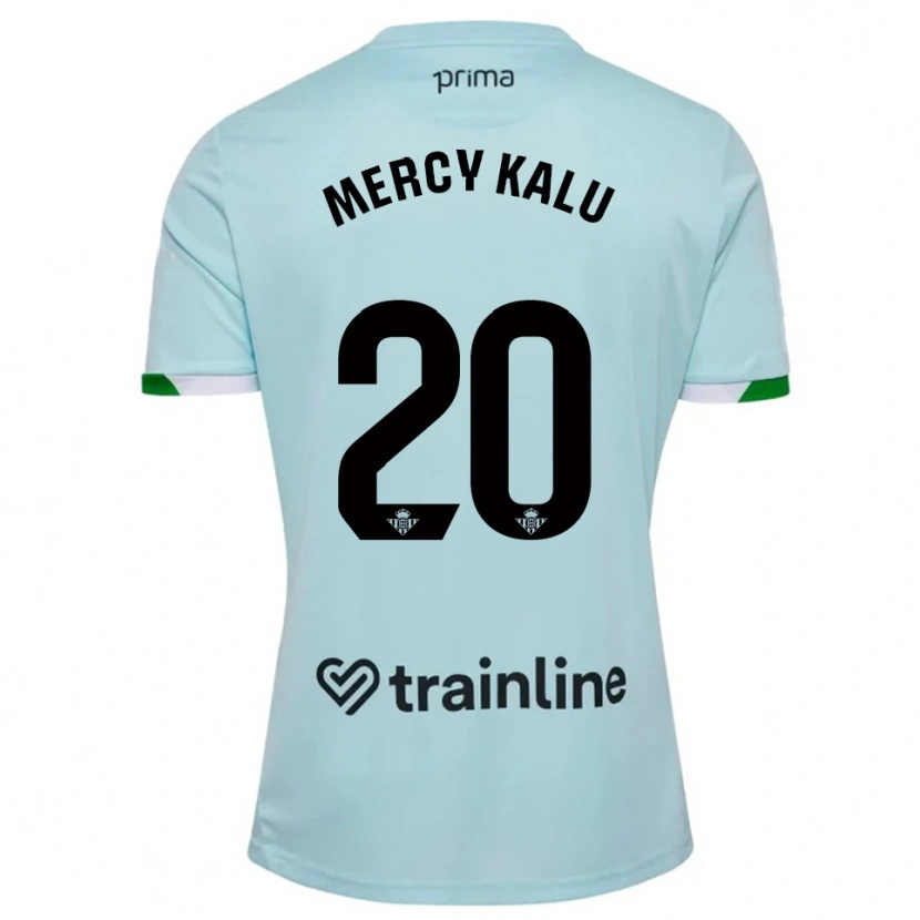 Danxen Kobiety Chinyere Mercy Kalu #20 Błękitno-Zielony Wyjazdowa Koszulka 2025/26 Koszulki Klubowe