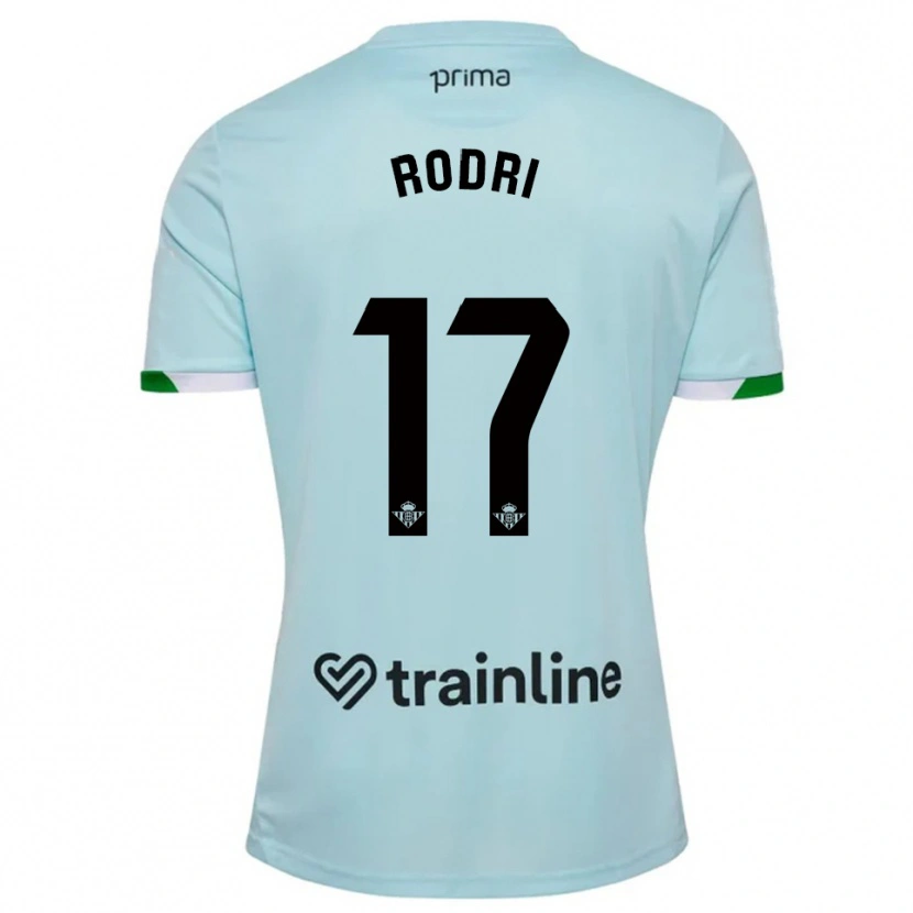 Danxen Kobiety Rodri Sanchez #17 Błękitno-Zielony Wyjazdowa Koszulka 2025/26 Koszulki Klubowe