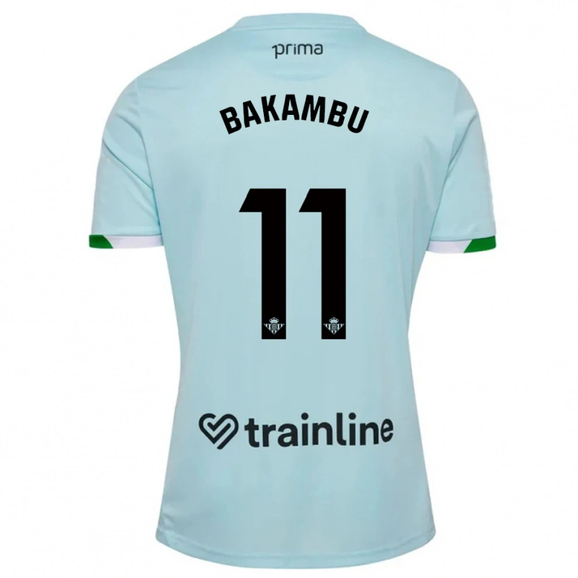Danxen Kobiety Cédric Bakambu #11 Błękitno-Zielony Wyjazdowa Koszulka 2025/26 Koszulki Klubowe