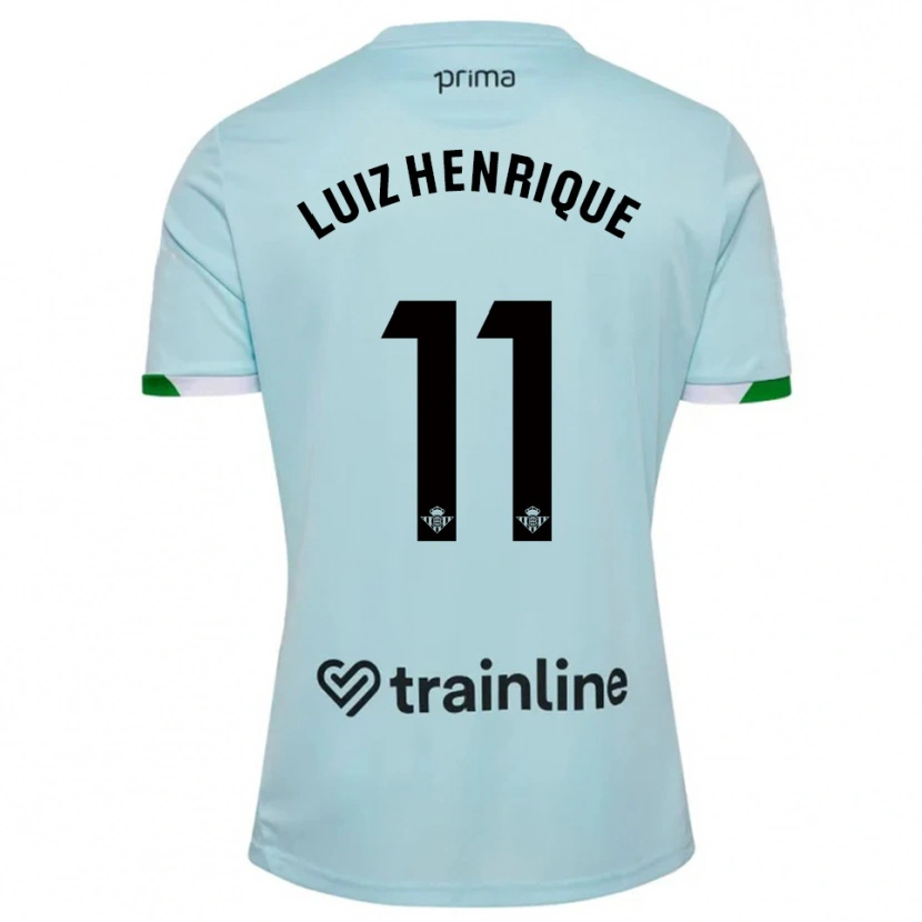 Danxen Kobiety Luiz Henrique #11 Błękitno-Zielony Wyjazdowa Koszulka 2025/26 Koszulki Klubowe