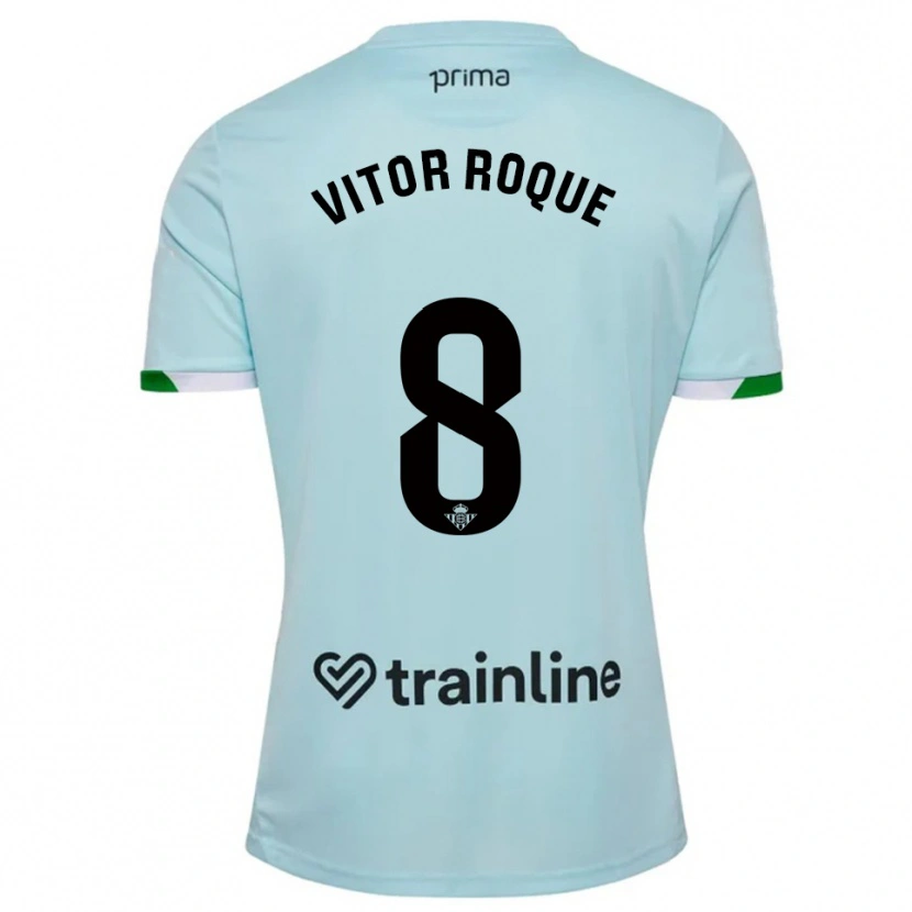 Danxen Kobiety Vitor Roque #8 Błękitno-Zielony Wyjazdowa Koszulka 2025/26 Koszulki Klubowe