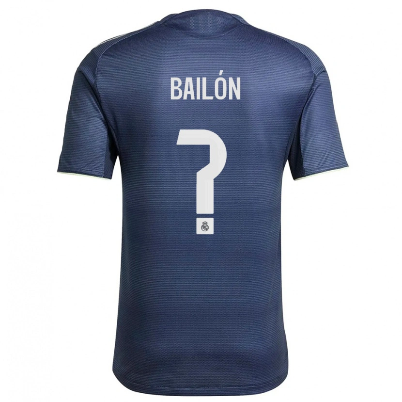 Danxen Kobiety Javi Bailón #0 Granatowo-Srebrny Wyjazdowa Koszulka 2025/26 Koszulki Klubowe