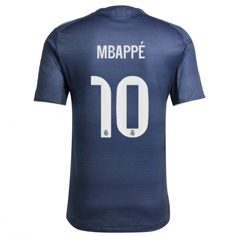 Danxen Kobiety Kylian Mbappé #10 Granatowo-Srebrny Wyjazdowa Koszulka 2025/26 Koszulki Klubowe