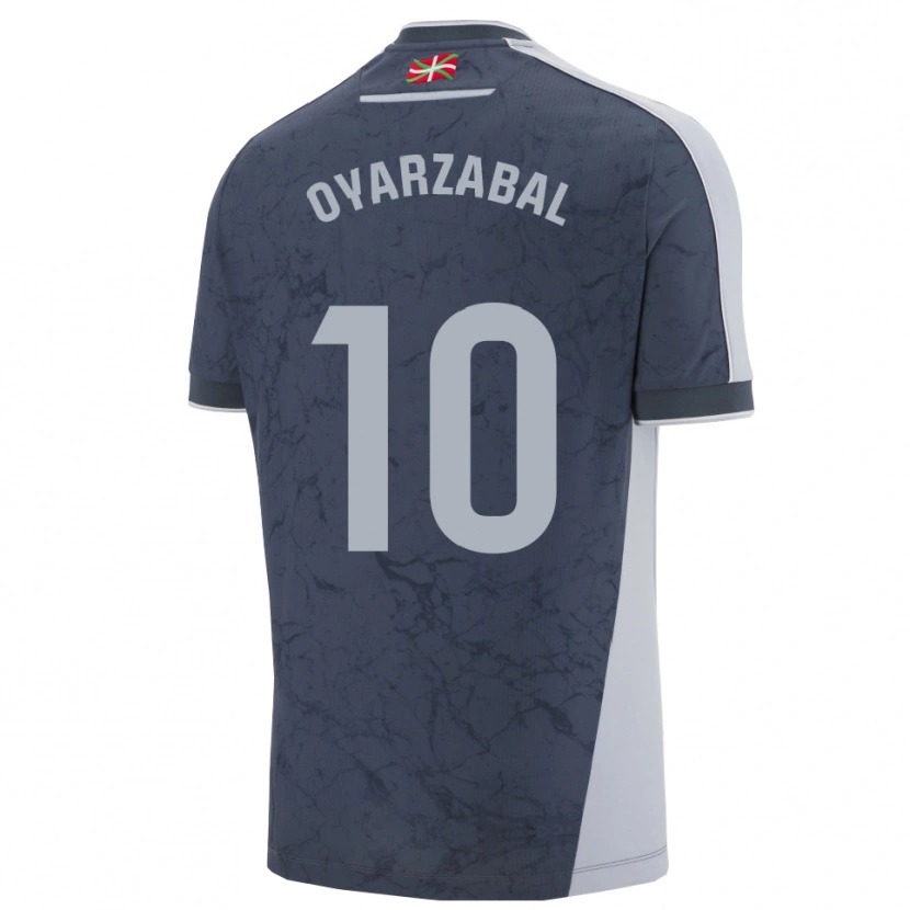 Danxen Kobiety Mikel Oyarzabal #10 Ciemnoniebiesko-Biały Wyjazdowa Koszulka 2025/26 Koszulki Klubowe
