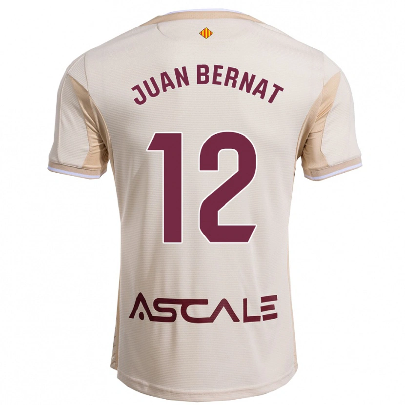 Danxen Kobiety Juan Bernat #12 Złamana Biel-Bordowy Wyjazdowa Koszulka 2025/26 Koszulki Klubowe