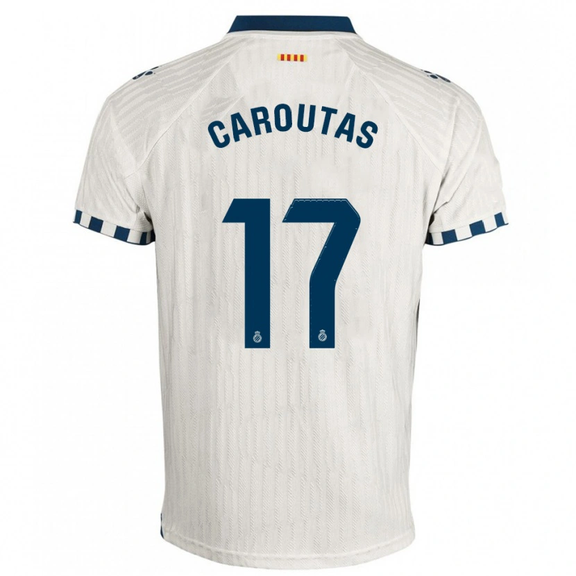 Danxen Kobiety Tim Caroutas #17 Biało-Niebieski Wyjazdowa Koszulka 2025/26 Koszulki Klubowe
