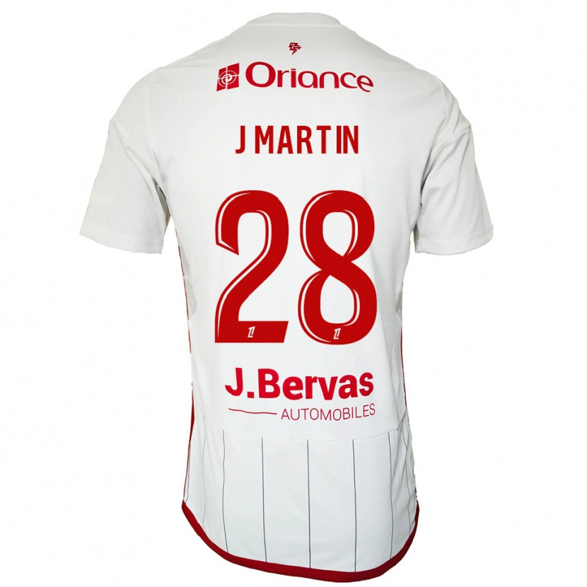 Danxen Kobiety Jonas Martin #28 Biało-Czerwony Wyjazdowa Koszulka 2025/26 Koszulki Klubowe