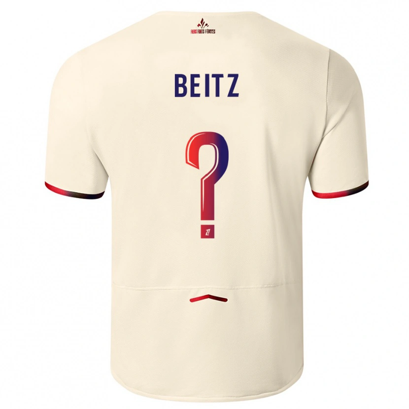 Danxen Kobiety Taylor Beitz #0 Złamana Biel-Czerwony Wyjazdowa Koszulka 2025/26 Koszulki Klubowe