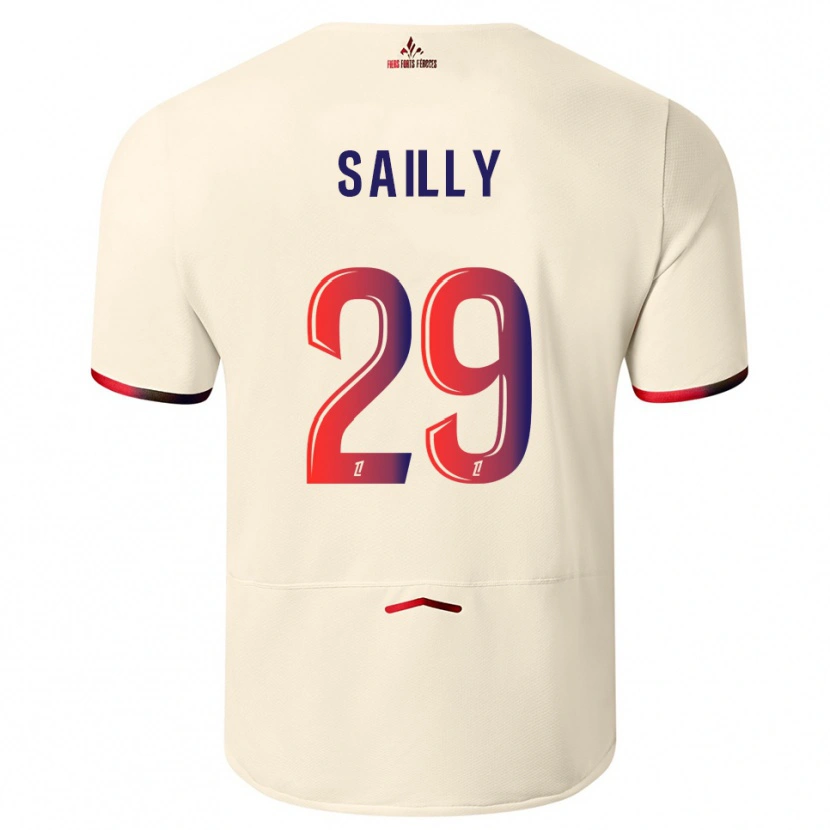 Danxen Kobiety Charlotte Sailly #29 Złamana Biel-Czerwony Wyjazdowa Koszulka 2025/26 Koszulki Klubowe