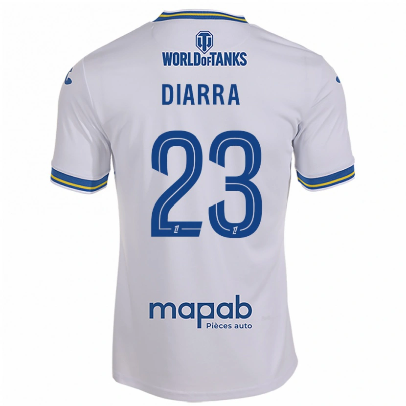 Danxen Kobiety Stéphane Diarra #23 Biało-Błękitny Wyjazdowa Koszulka 2025/26 Koszulki Klubowe