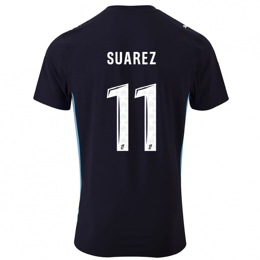 Danxen Kobiety Luis Suarez #11 Czarno-Błękitny Wyjazdowa Koszulka 2025/26 Koszulki Klubowe
