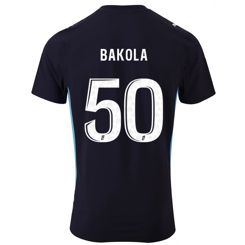 Danxen Kobiety Darryl Bakola #50 Czarno-Błękitny Wyjazdowa Koszulka 2025/26 Koszulki Klubowe