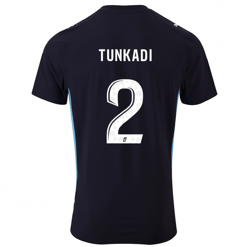 Danxen Kobiety Alexandre Tunkadi #2 Czarno-Błękitny Wyjazdowa Koszulka 2025/26 Koszulki Klubowe