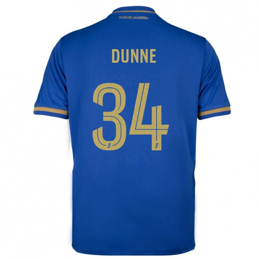 Danxen Kobiety David Dunne #34 Niebiesko-Złoty Wyjazdowa Koszulka 2025/26 Koszulki Klubowe