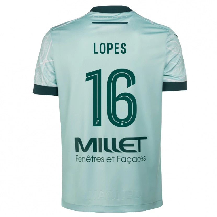 Danxen Kobiety Anthony Lopes #16 Zielono-Biały Wyjazdowa Koszulka 2025/26 Koszulki Klubowe