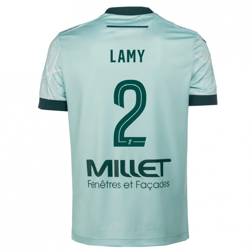 Danxen Kobiety Hugo Lamy #2 Zielono-Biały Wyjazdowa Koszulka 2025/26 Koszulki Klubowe
