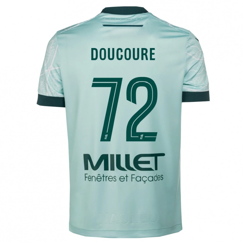 Danxen Kobiety Sékou Doucouré #72 Zielono-Biały Wyjazdowa Koszulka 2025/26 Koszulki Klubowe