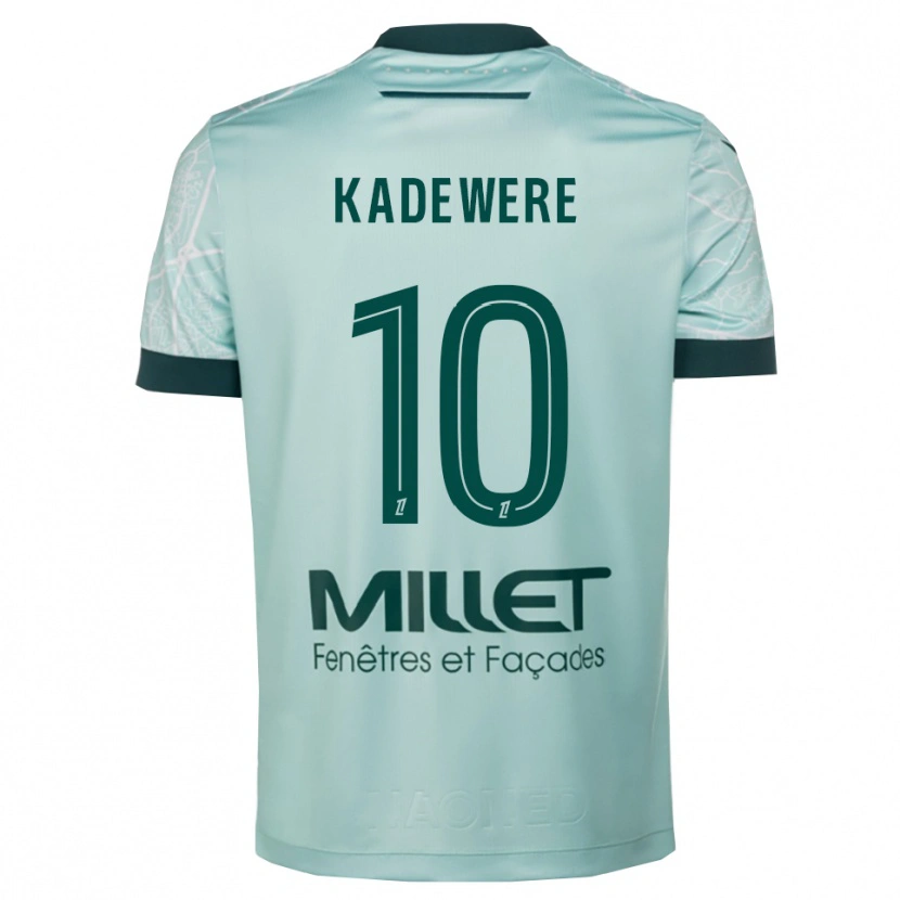 Danxen Kobiety Tino Kadewere #10 Zielono-Biały Wyjazdowa Koszulka 2025/26 Koszulki Klubowe
