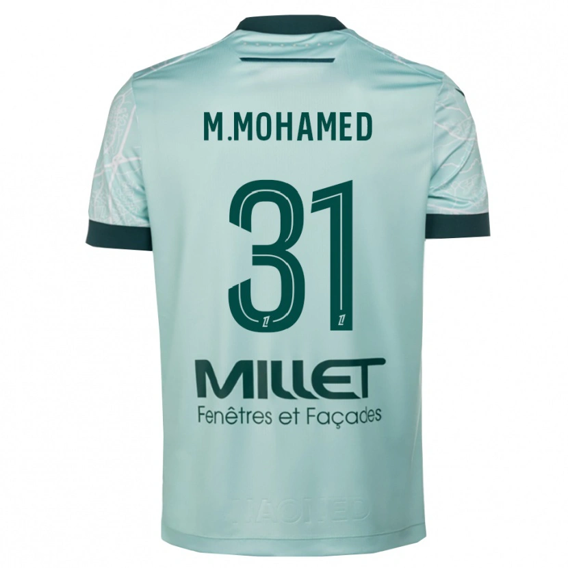 Danxen Kobiety Mostafa Mohamed #31 Zielono-Biały Wyjazdowa Koszulka 2025/26 Koszulki Klubowe