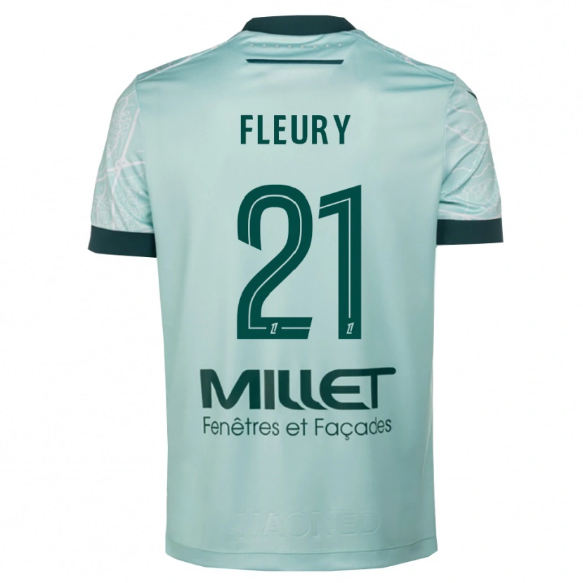 Danxen Kobiety Louise Fleury #21 Zielono-Biały Wyjazdowa Koszulka 2025/26 Koszulki Klubowe