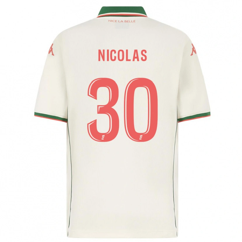 Danxen Kobiety Lina-Lou Nicolas #30 Biało-Zielony Wyjazdowa Koszulka 2025/26 Koszulki Klubowe