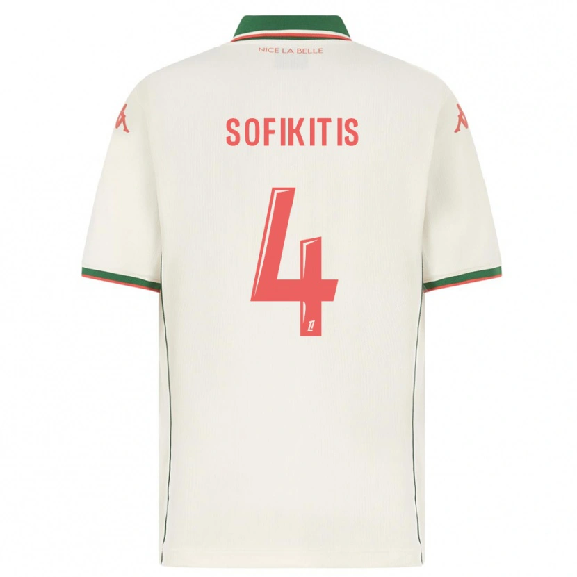Danxen Kobiety Yanis Sofikitis #4 Biało-Zielony Wyjazdowa Koszulka 2025/26 Koszulki Klubowe