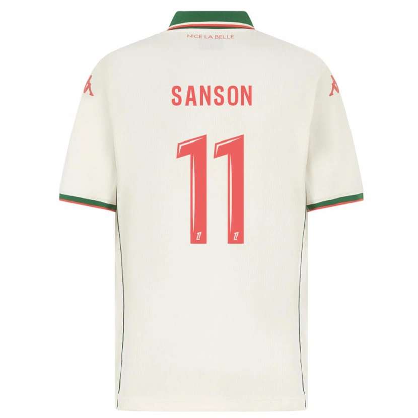 Danxen Kobiety Morgan Sanson #11 Biało-Zielony Wyjazdowa Koszulka 2025/26 Koszulki Klubowe