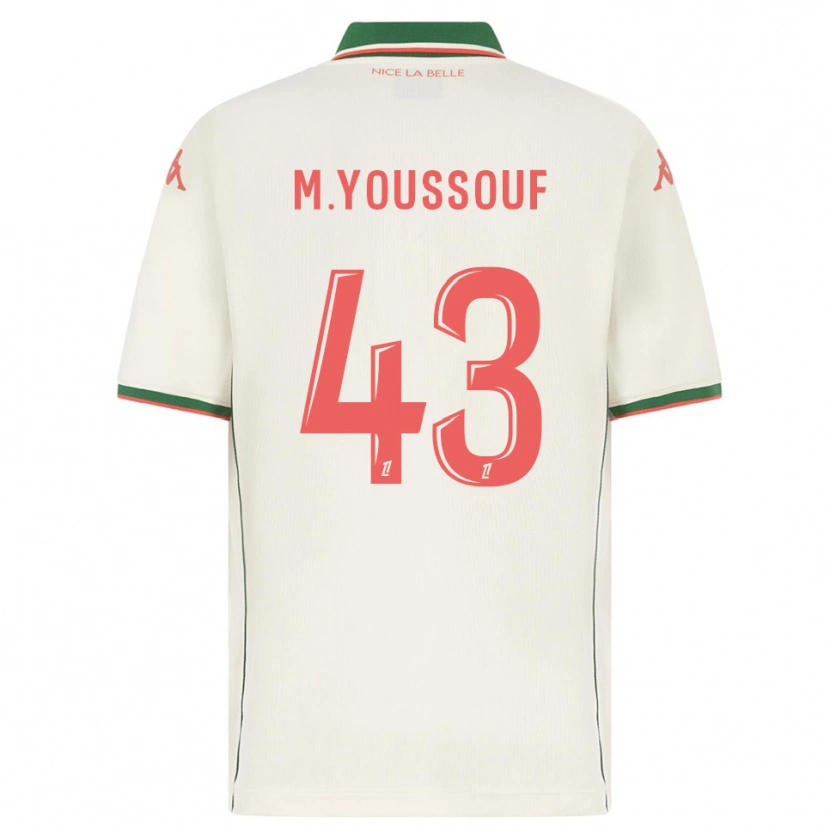 Danxen Kobiety Mousslim Youssouf #43 Biało-Zielony Wyjazdowa Koszulka 2025/26 Koszulki Klubowe